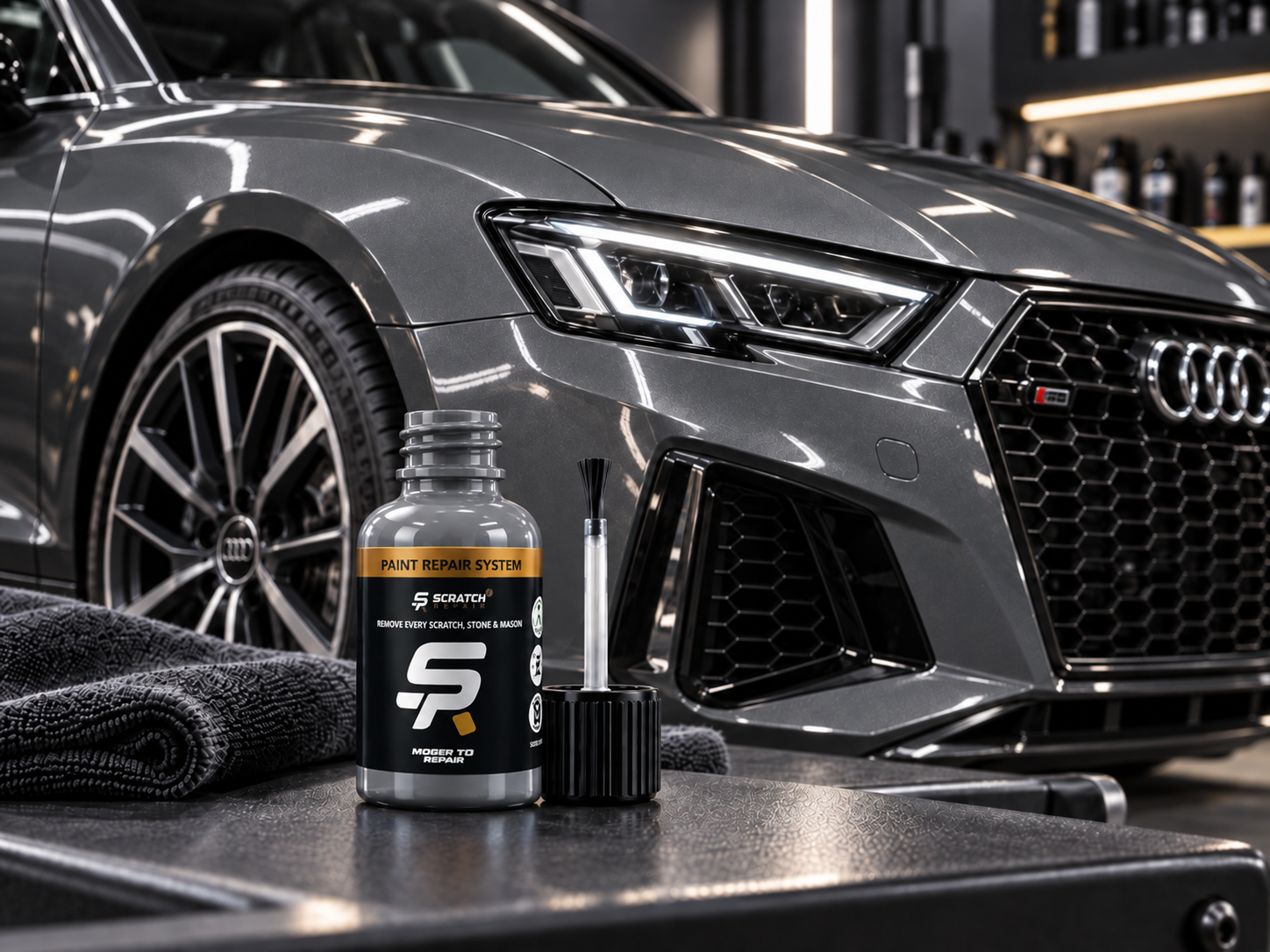 Audi Nardo Grey LY7C touch up paint guide