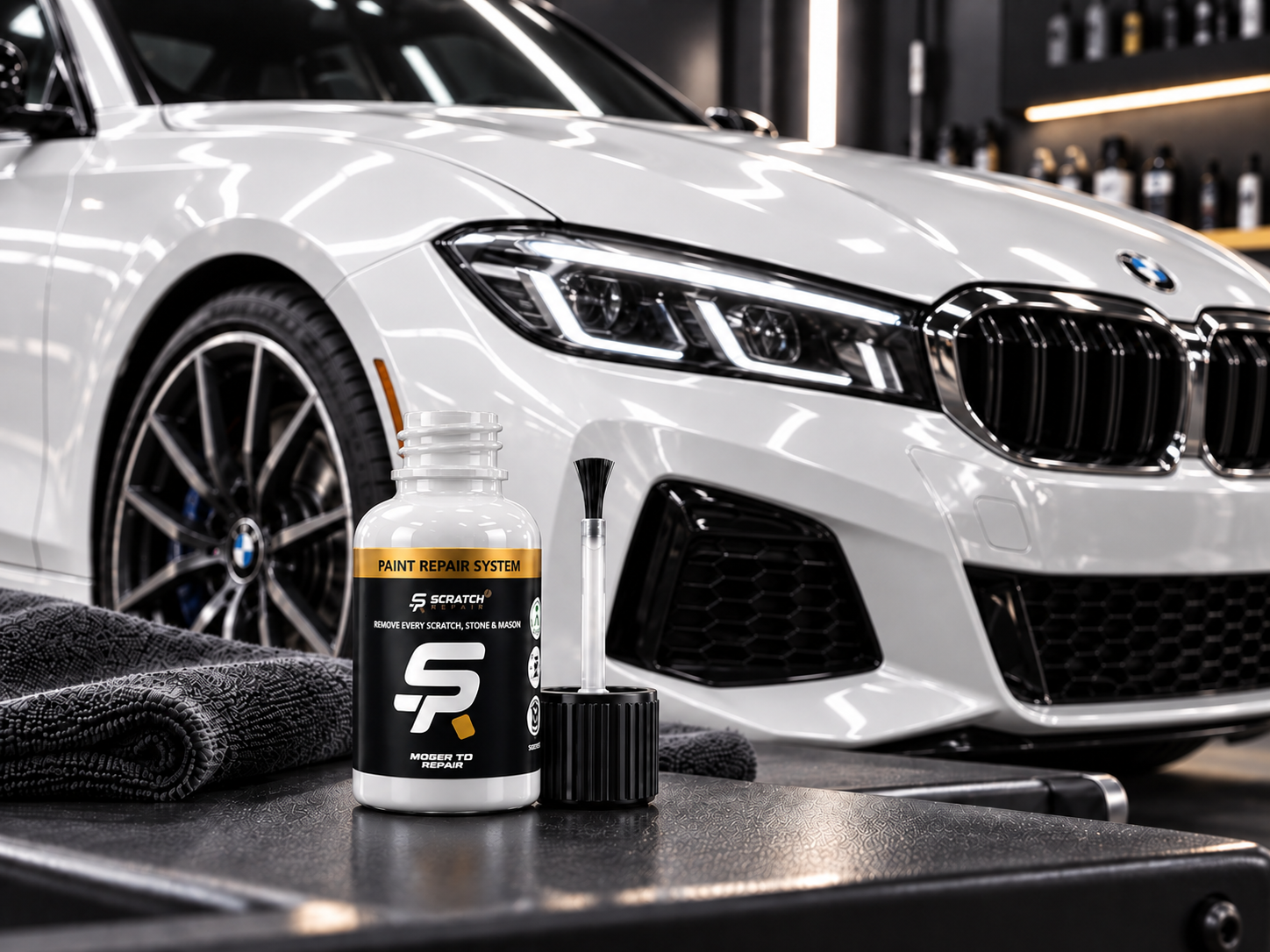 BMW Alpine White 300 paint colour and Scratch Repair touch up paint guide
