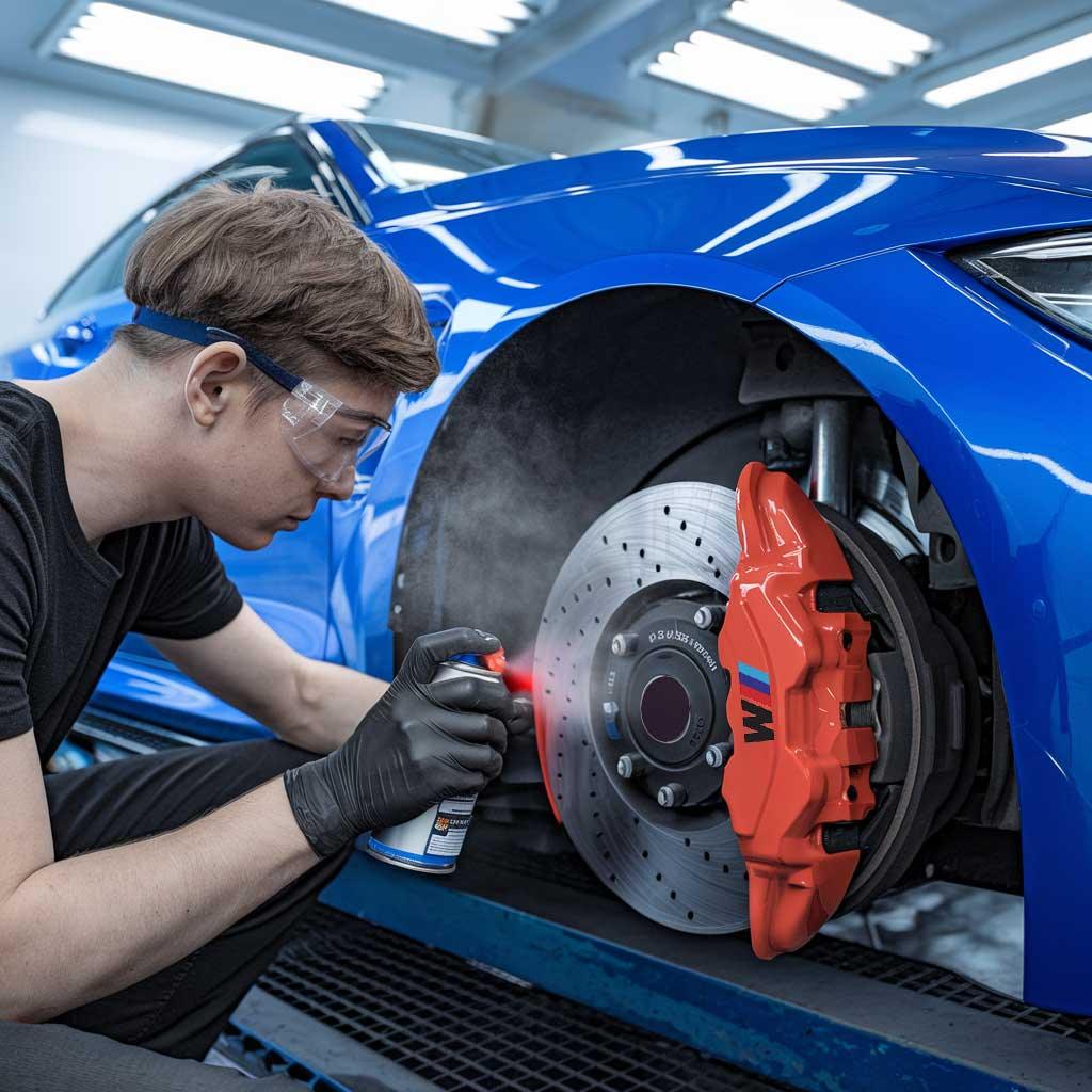 How to paint a brake caliper - Scratch Repair