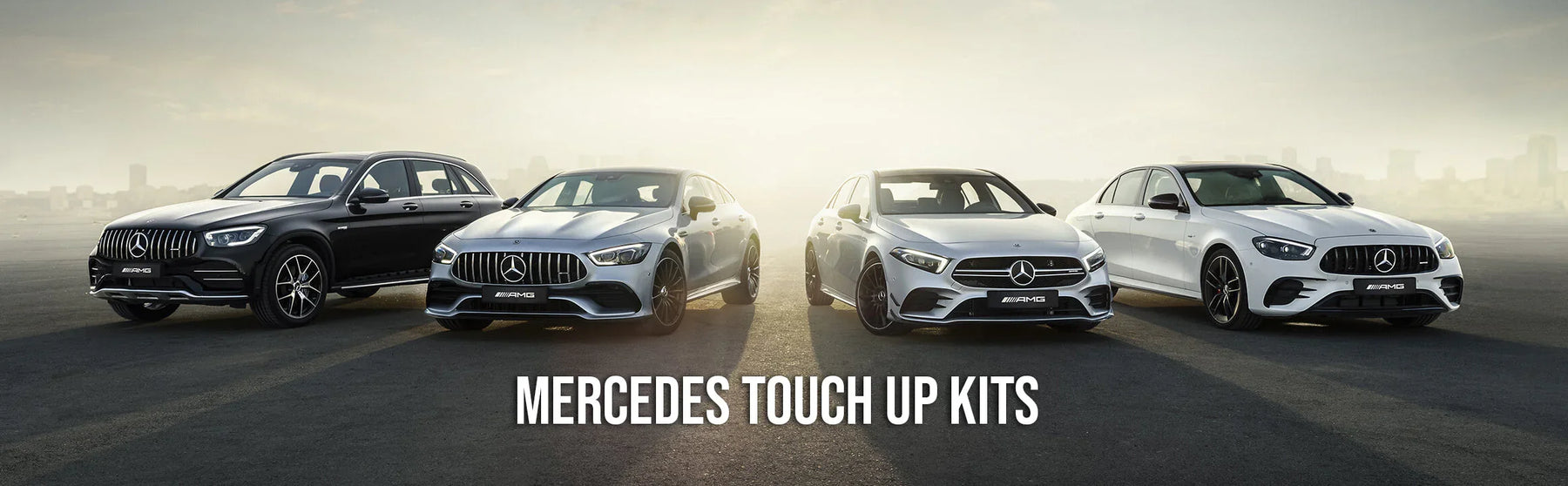 Mercedes Touch Up Paint Kit with Brush and Clear Coat