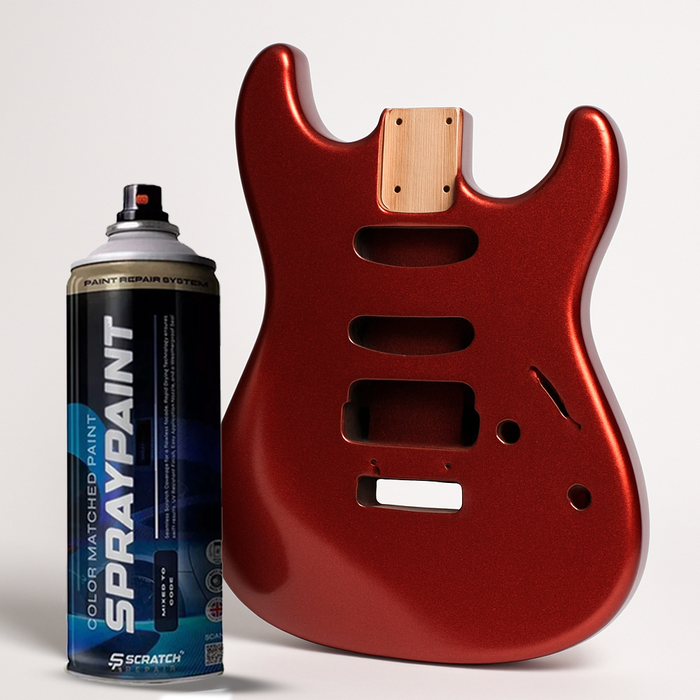Deep Crimson Nitrocellulose Guitar Finish Spray High Gloss 400ml Aerosol