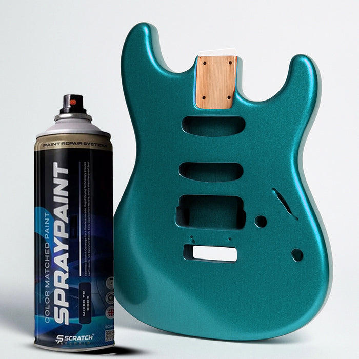 Aqua Green Nitrocellulose Guitar Finish Spray High Gloss 400ml Aerosol