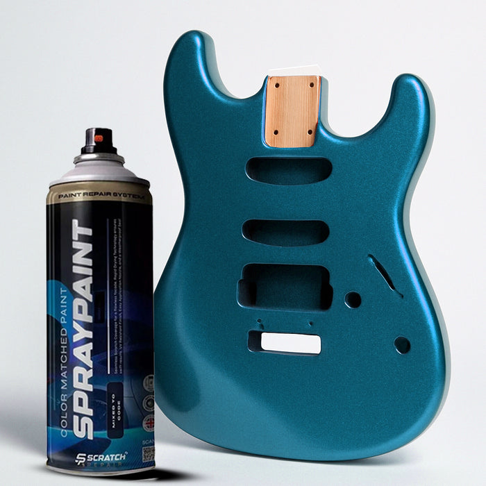 Light Blue Nitrocellulose Guitar Finish Spray High Gloss 400ml Aerosol