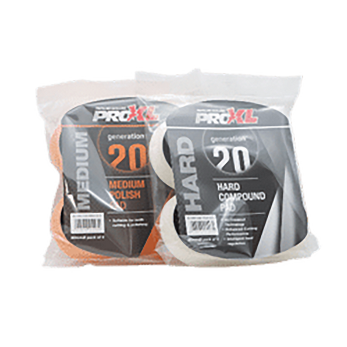 PROXL GENERATION20 - 90MM MEDIUM POLISH PAD NO CENTRAL HOLE (PACK OF 4)