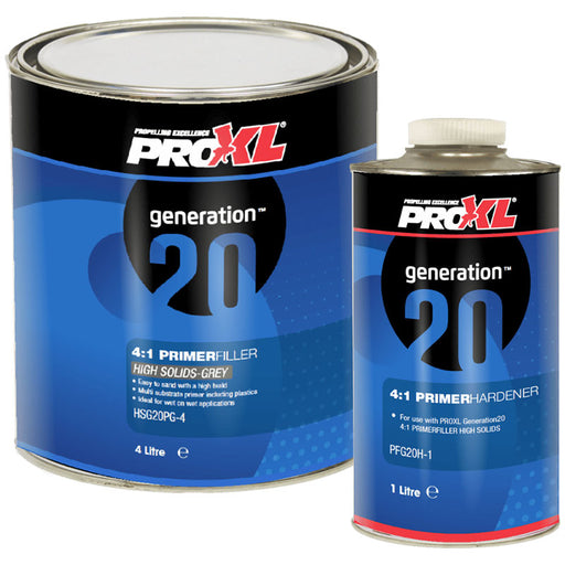 PROXL GENERATION20 - HIGH SOLIDS 4:1 PRIMER GREY KIT (5LT)
