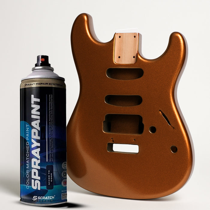 Amber Brown Nitrocellulose Guitar Finish Spray High Gloss 400ml Aerosol