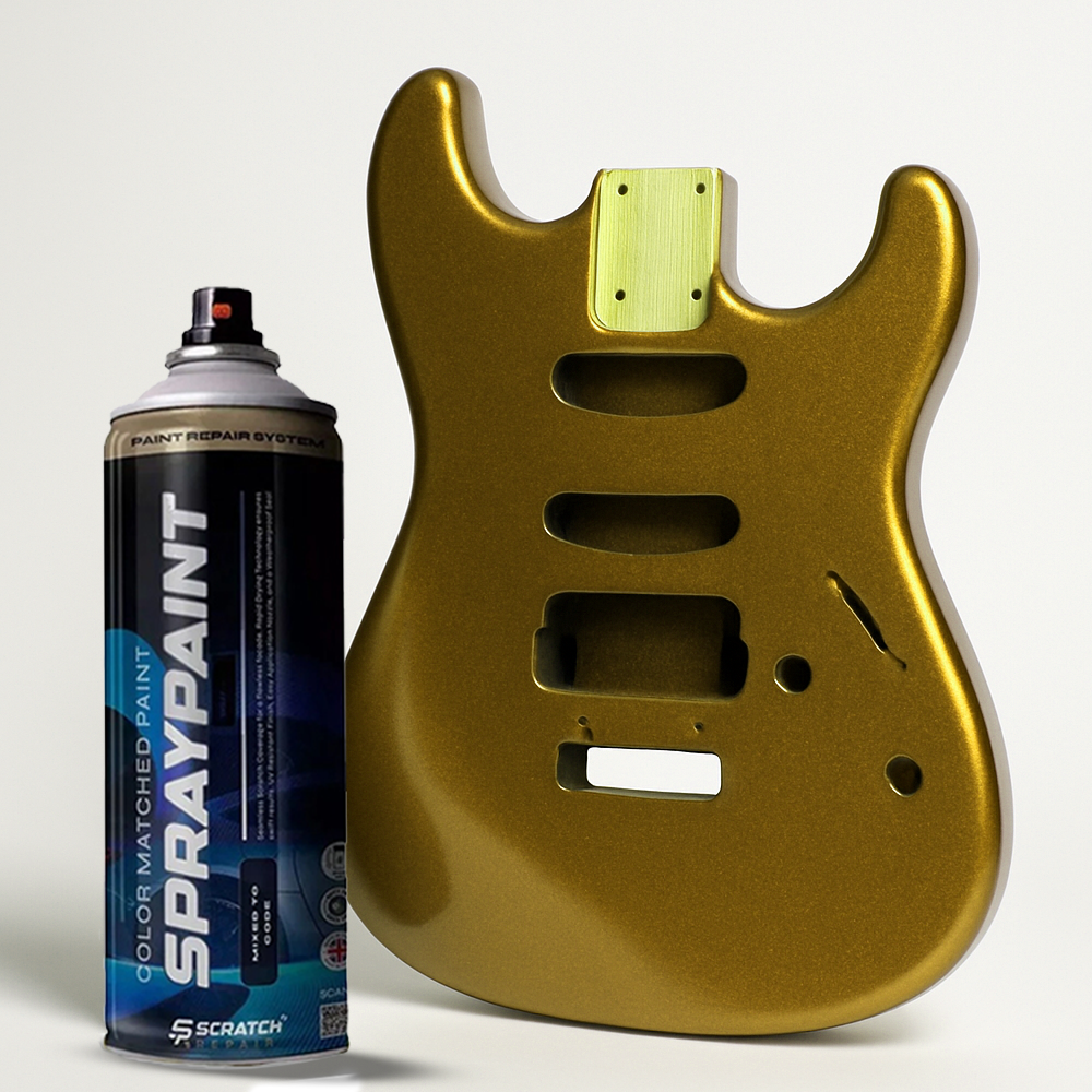 Honey Yellow Nitrocellulose Guitar Finish Spray High Gloss 400ml Aerosol
