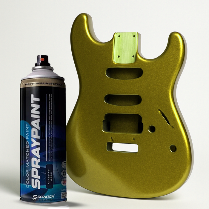 Olive Yellow Nitrocellulose Guitar Finish Spray High Gloss 400ml Aerosol