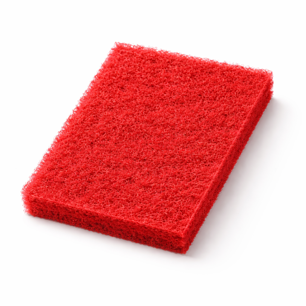 Red Scotch Brite Scouring Pad – Fine Surface Prep & Cleaning