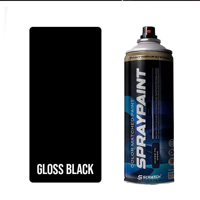 Gloss Black Plastic Bumper & Trim Spray Paint – 400ml Aerosol | Scratch Repair
