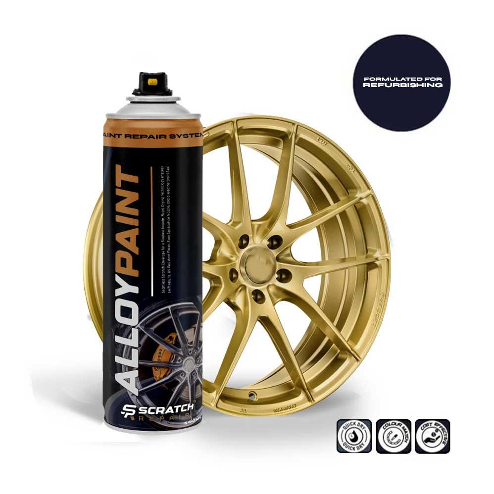 Gold Alloy Wheel Paint High-Performance – Scratch-Resistant — Scratch ...