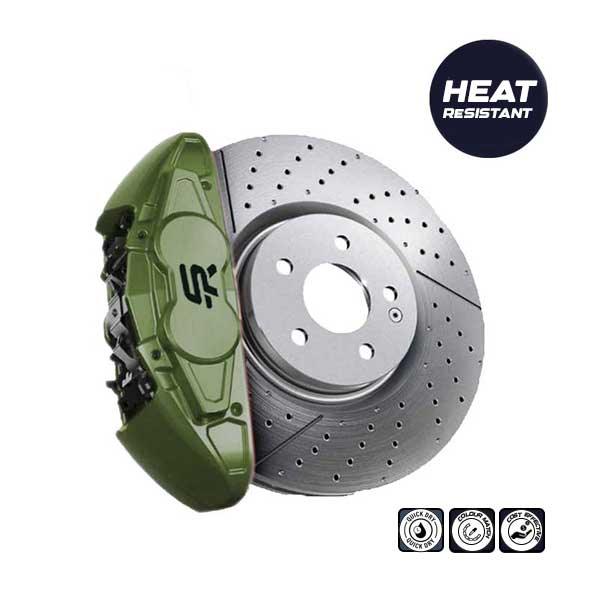 Olive Drab Brake Caliper Heat Resistant Paint - Scratch Repair