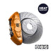 Orange Brake Caliper Heat Resistant Paint - Scratch Repair