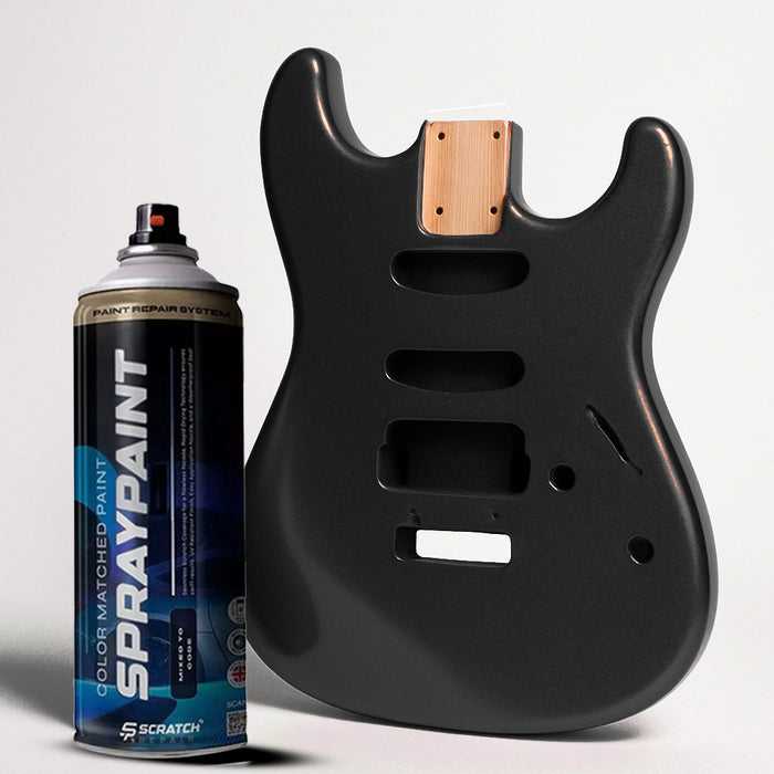 Black Nitrocellulose Guitar Finish Spray High Gloss 400ml Aerosol