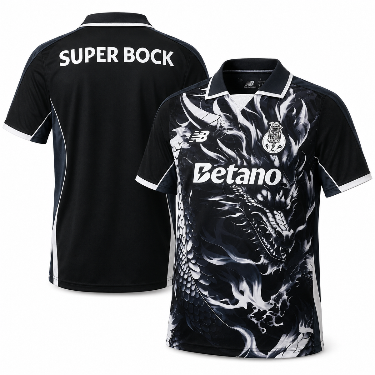 Porto Dragon Special Edition Football Shirt | Premium Black Streetwear Jersey