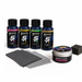 Complete Scratch Repair touch up bottle kit with primer, lacquer, blending solution, sandpaper and finishing polish