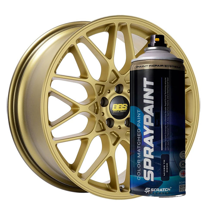 BBS Gold Wheel Paint – OEM Finish Spray Paint for Alloy Rims