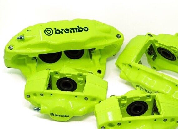 Porsche Acid Green Brake Caliper Paint