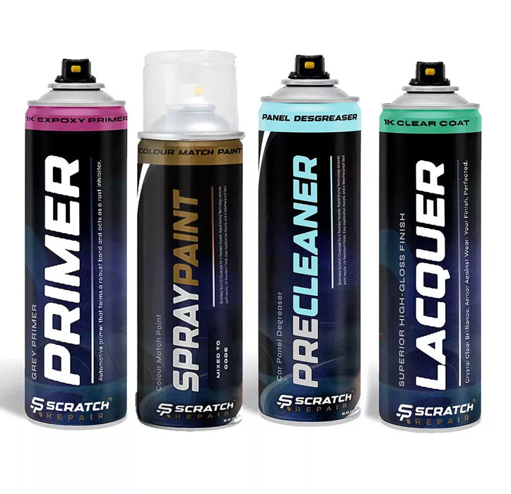 Aerosol Paint, Lacquer, Primer & Degreaser 400ml Kit: The Complete Surface Restoration Solution