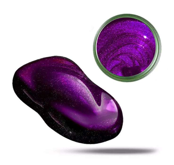 Twilight Rose Shimmer: Heat-Resistant Purple Paint With Radiant Sparkle