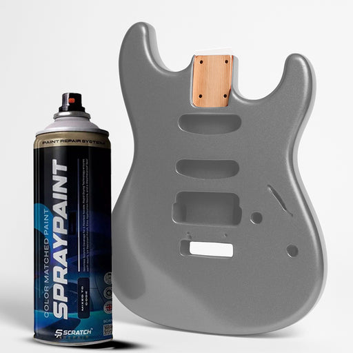 Silver Nitrocellulose Guitar Finish Spray High Gloss 400ml Aerosol