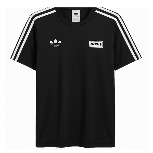 AD x Oasis Black Performance Adult Tee (S–4XL)