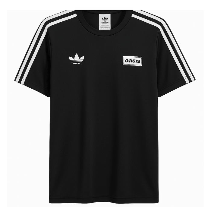 AD x Oasis Black Performance Adult Tee (S–4XL)