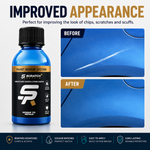 Touch up bottle scratch repair before and after