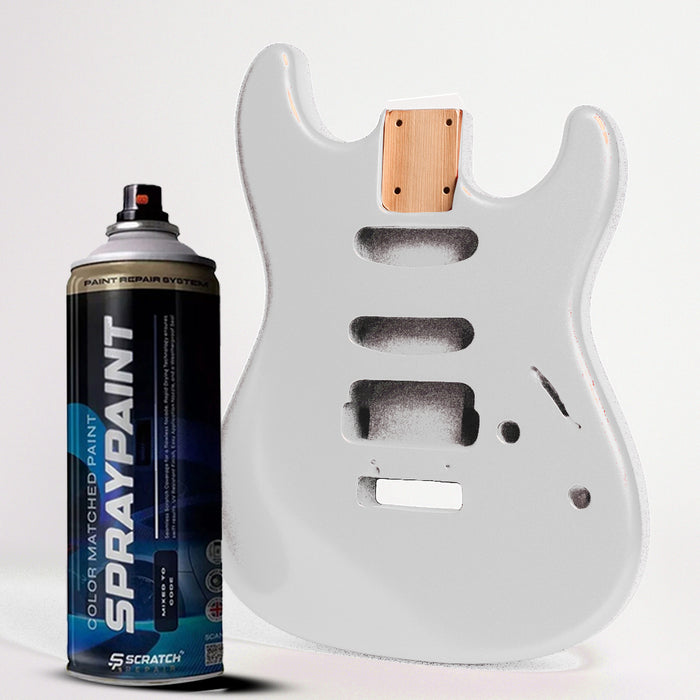 White Nitrocellulose Guitar Finish Spray High Gloss 400ml Aerosol